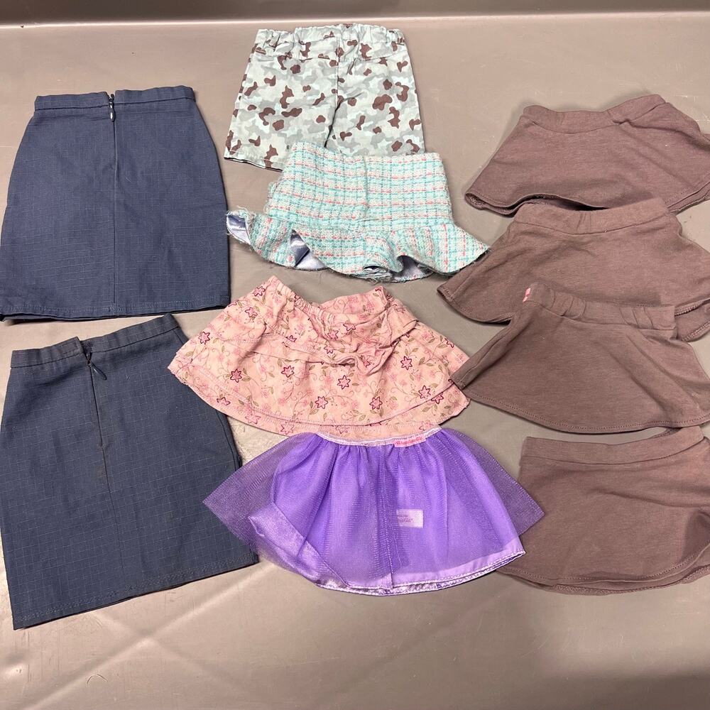 American Girl Doll Skirt Shorts Clothes Lot of 10 - Picture 6 of 7